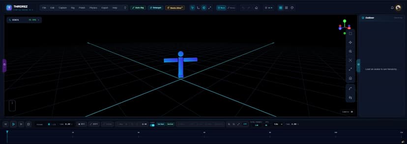 Kinetiq Engine — AI-powered motion synthesis in the browser editor